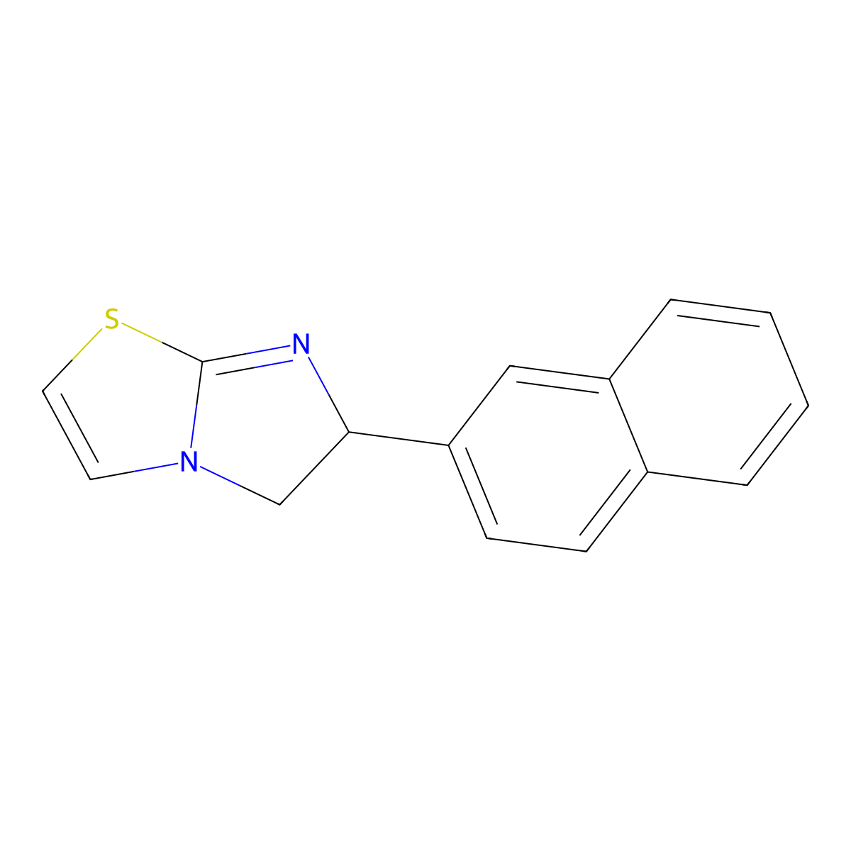 6-(Naphthalen-2-yl)-5,6-dihydroimidazo[2,1-b]thiazole molecular structure, CAS 62284-85-9