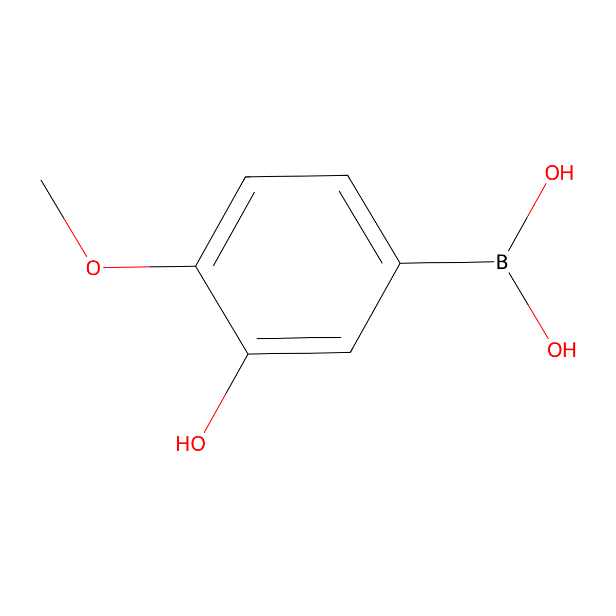 (3-Hydroxy-4-methoxyphenyl)boronic acid molecular structure, CAS 622864-48-6