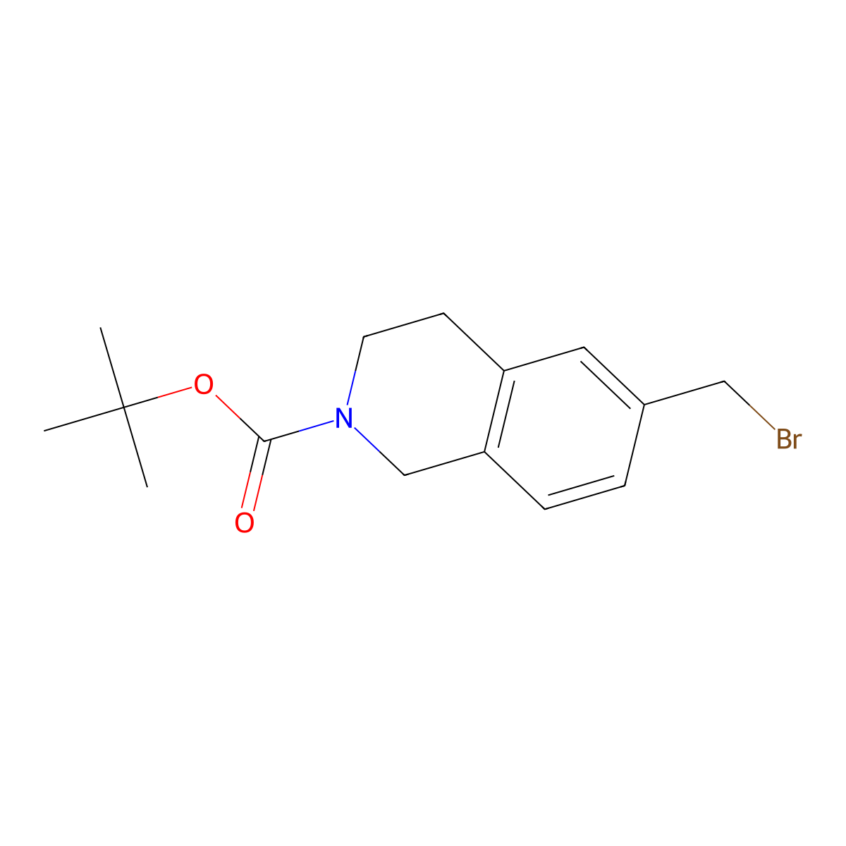 N-Boc-6-bromomethyl-1,2,3,4-tetrahydroisoquinoline molecular structure, CAS 622867-53-2