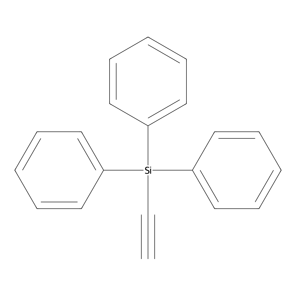 (Triphenylsilyl)acetylene molecular structure, CAS 6229-00-1