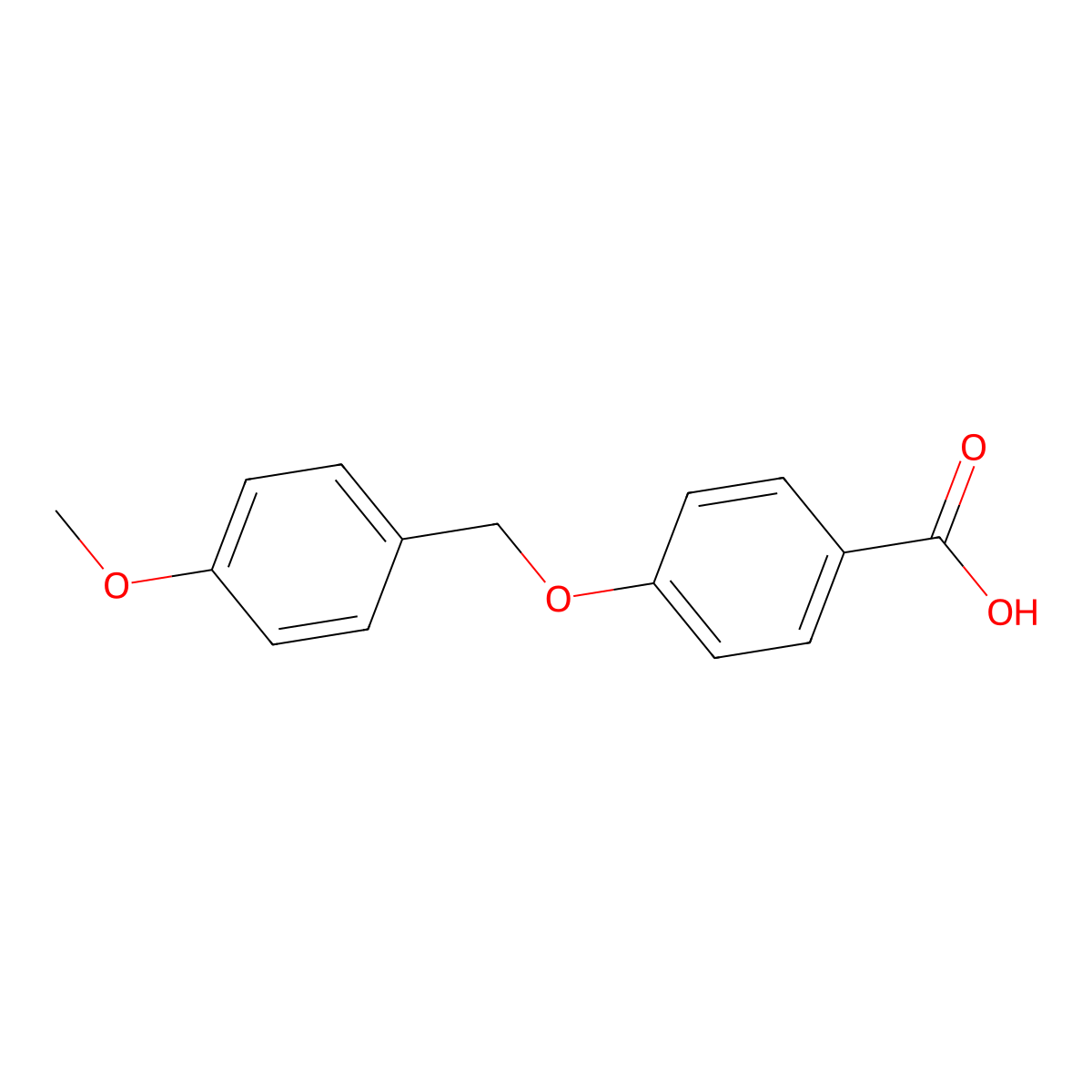 4-(4-Methoxybenzyloxy) benzoic acid molecular structure, CAS 62290-43-1