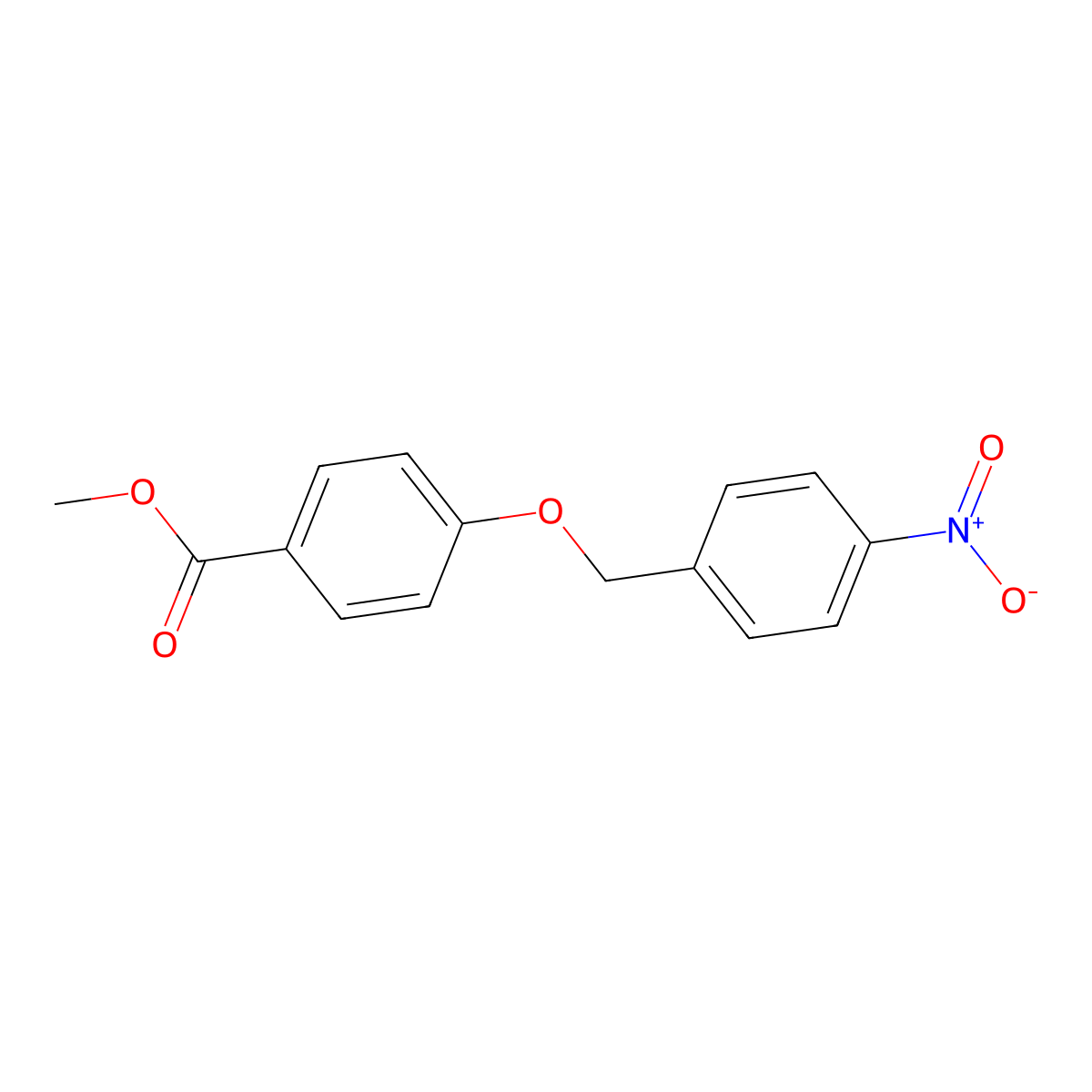 Methyl 4-[(4-nitrobenzyl)oxy]benzoate molecular structure, CAS 62290-45-3