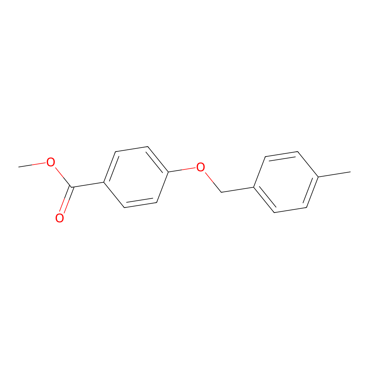 Methyl 4-[(4-methylphenyl)methoxy]benzoate molecular structure, CAS 62290-48-6