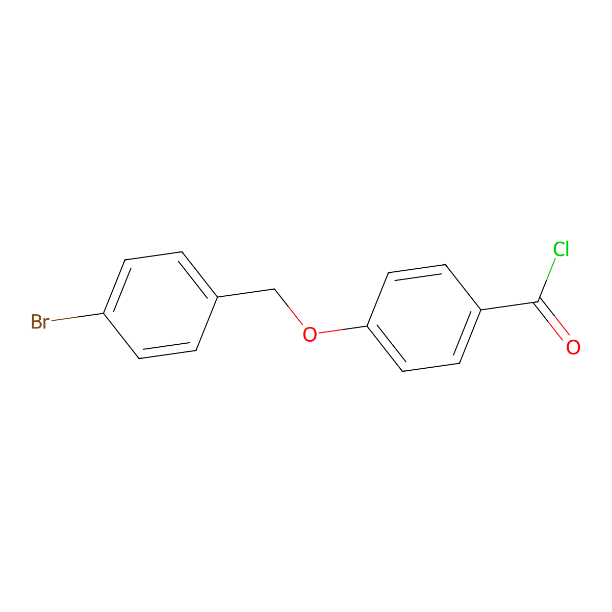 4-[(4-Bromobenzyl)oxy]benzoyl chloride molecular structure, CAS 62290-54-4