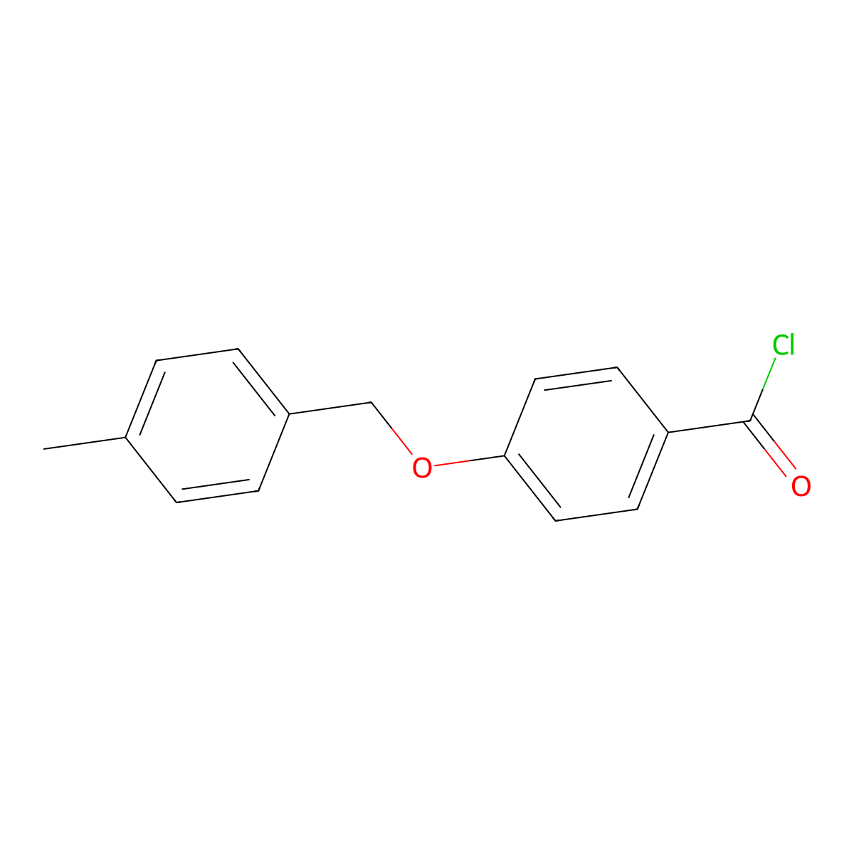 4-[(4-Methylbenzyl)oxy]benzoyl chloride molecular structure, CAS 62290-55-5