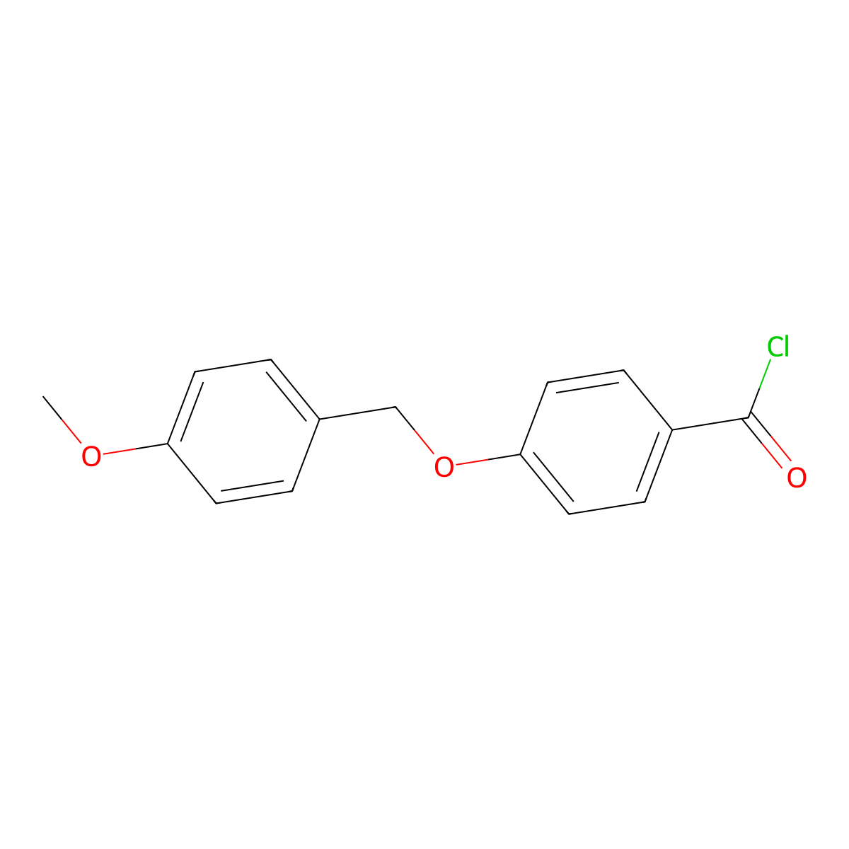 4-[(4-Methoxyphenyl)methoxy]benzoyl chloride molecular structure, CAS 62290-57-7