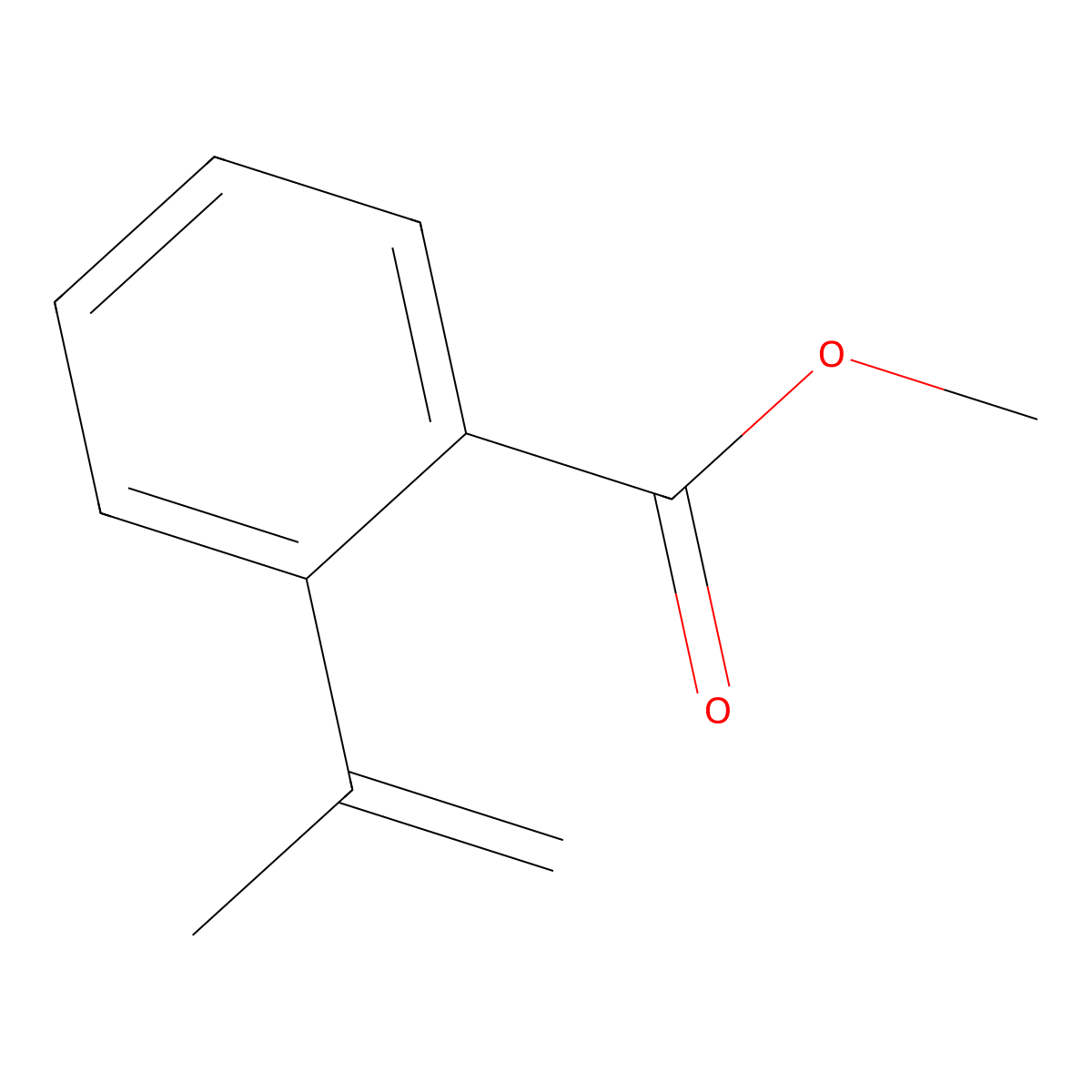 Benzoic acid, 2-(1-methylethenyl)-, methyl ester molecular structure, CAS 62291-44-5