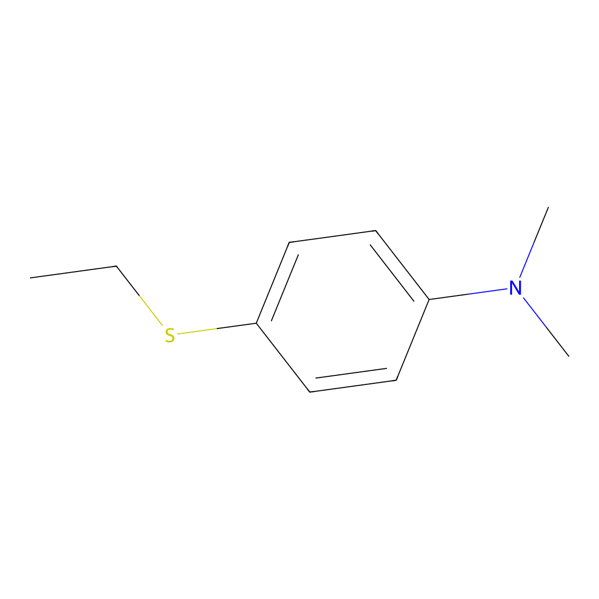 4-(Dimethylamino)phenyl ethyl sulfide molecular structure, CAS 62291-59-2
