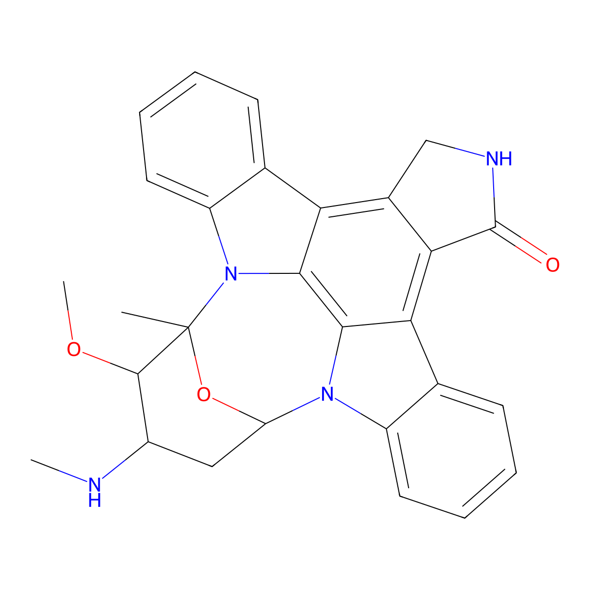 Staurosporine HCl molecular structure, CAS 622996-74-1