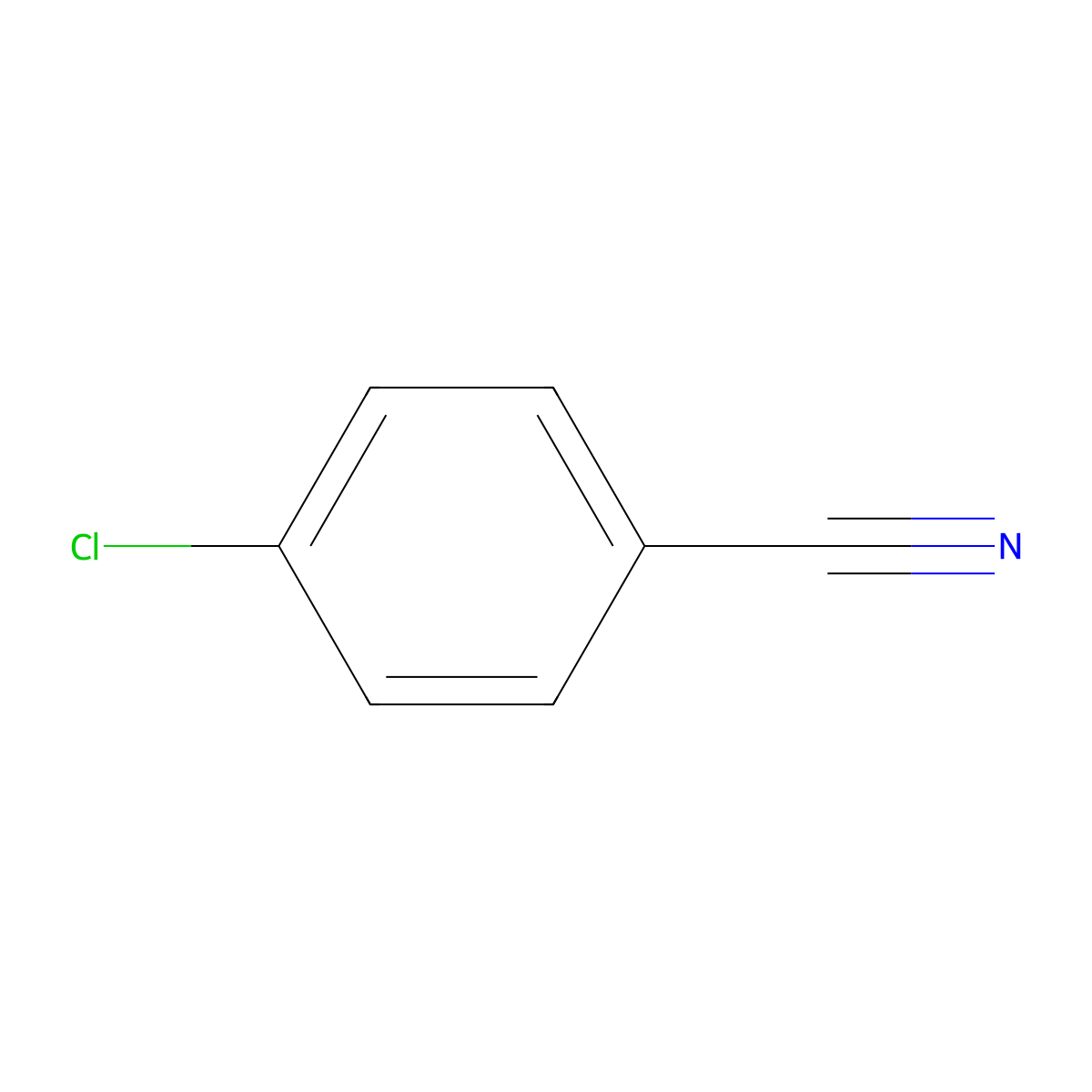 4-Chlorobenzonitrile molecular structure, CAS 623-03-0