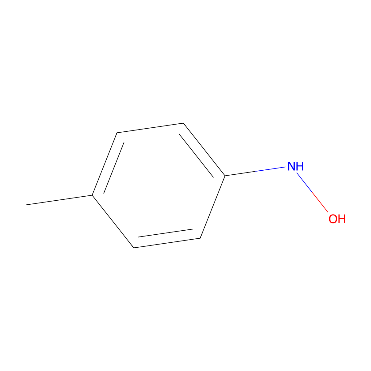 N-(4-Methylphenyl)hydroxylamine molecular structure, CAS 623-10-9