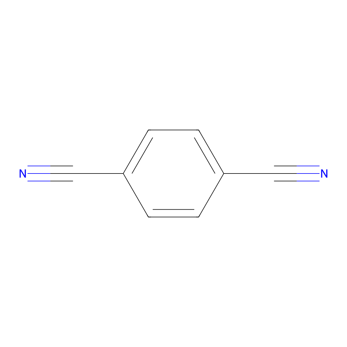 1,4-Dicyanobenzene molecular structure, CAS 623-26-7