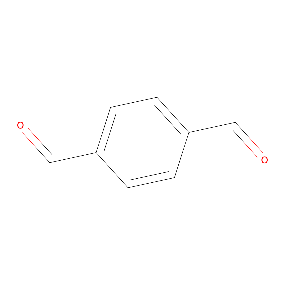 Terephthalaldehyde molecular structure, CAS 623-27-8