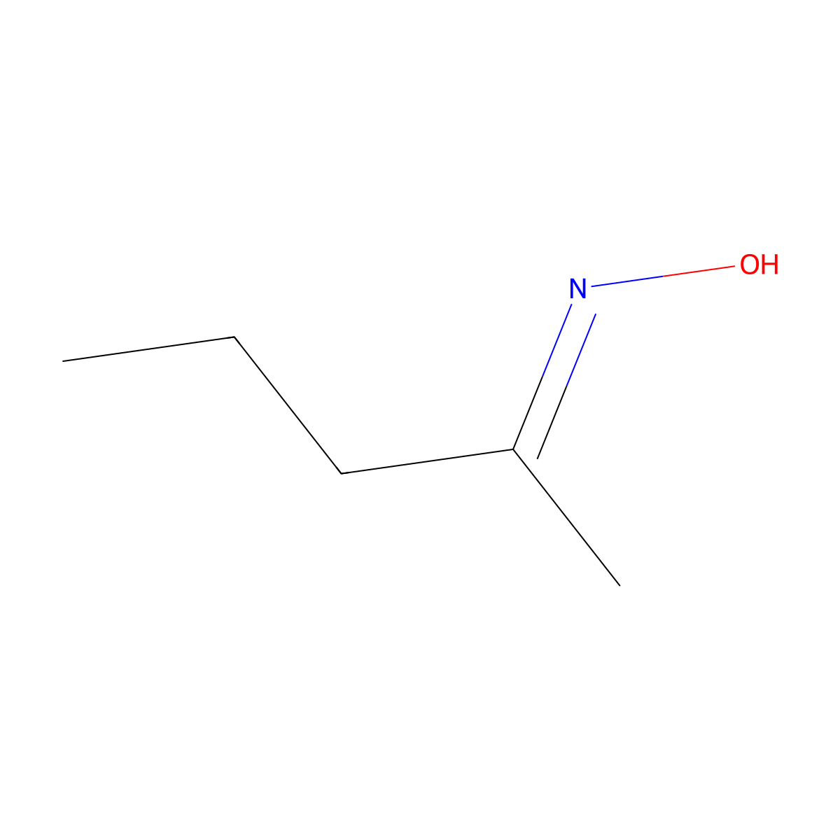 N-pentan-2-ylidenehydroxylamine molecular structure, CAS 623-40-5