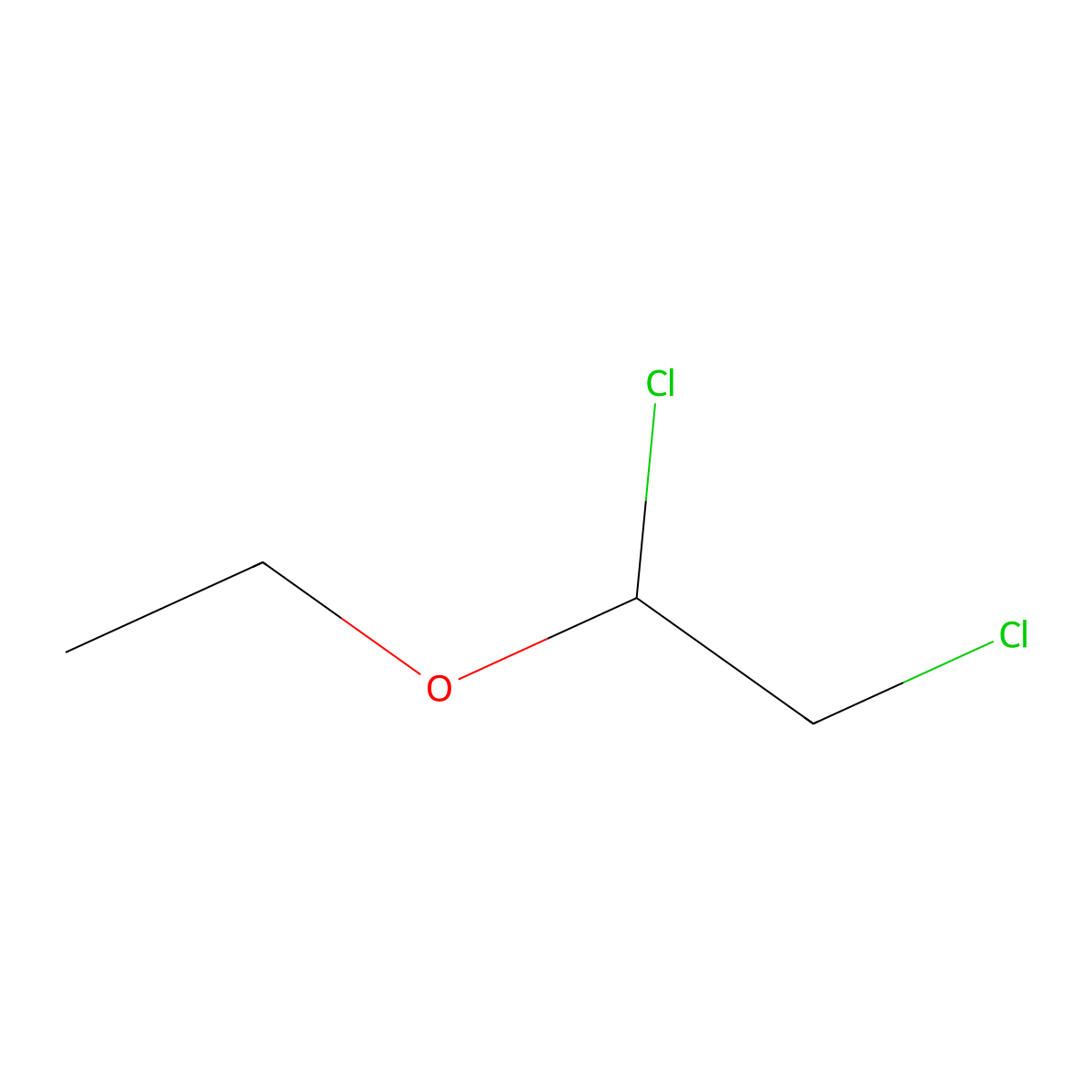 Ethane, 1,2-dichloro-1-ethoxy- molecular structure, CAS 623-46-1