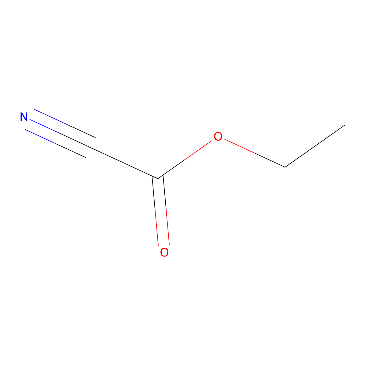 Ethyl cyanoformate molecular structure, CAS 623-49-4