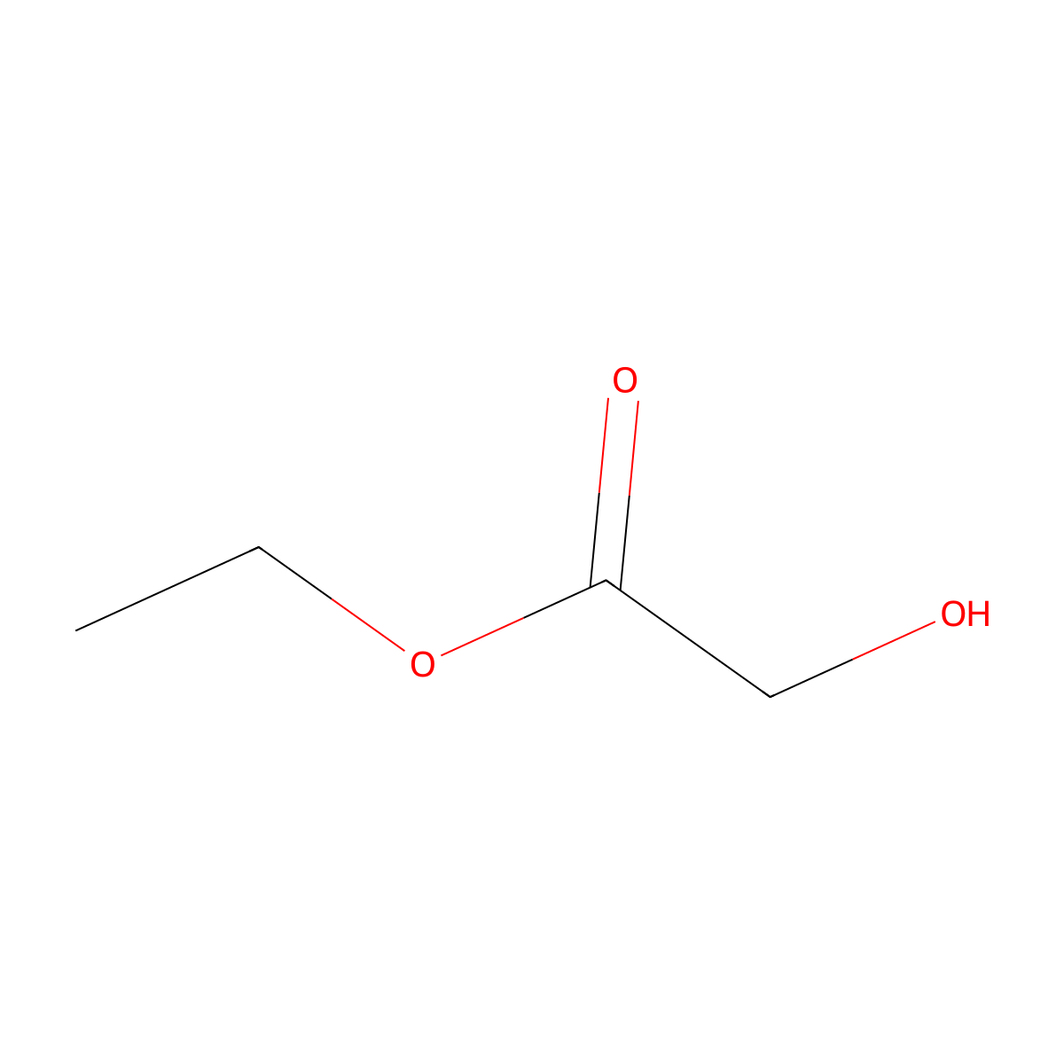 Ethyl Glycolate molecular structure, CAS 623-50-7