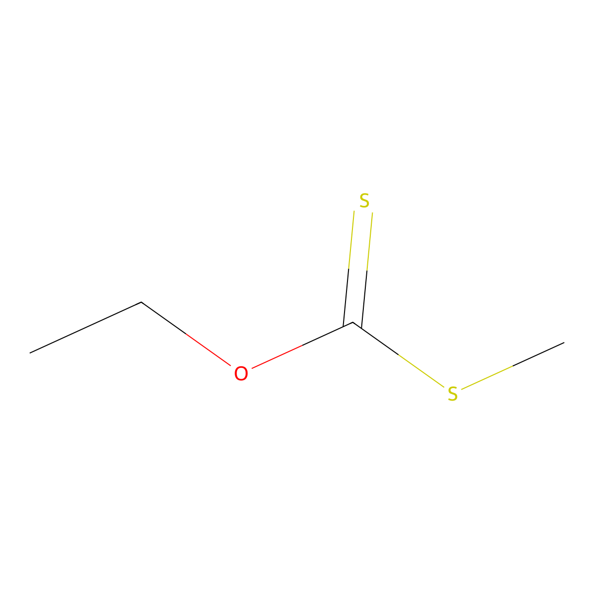 O-Ethyl S-methyl carbonodithioate molecular structure, CAS 623-54-1