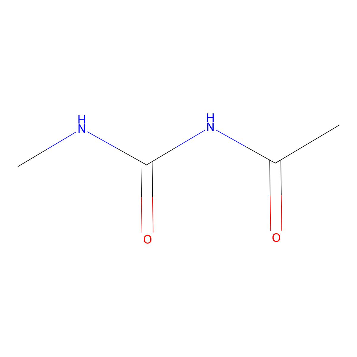Acetamide, N-[(methylamino)carbonyl]- molecular structure, CAS 623-59-6