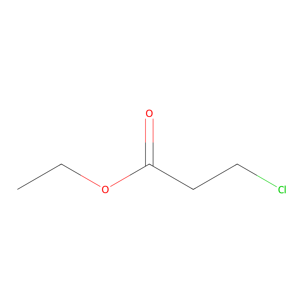 Ethyl 3-chloropropionate molecular structure, CAS 623-71-2