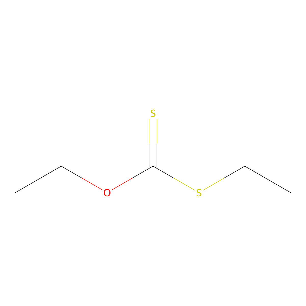 Diethyl xanthate molecular structure, CAS 623-79-0