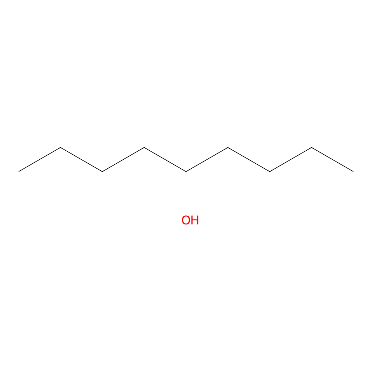Nonan-5-ol molecular structure, CAS 623-93-8