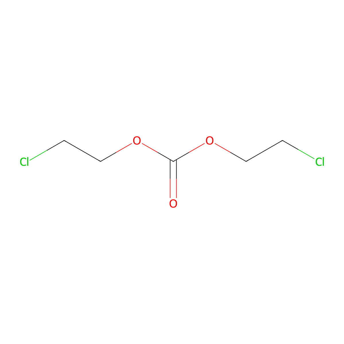 Ethanol, 2-chloro-, 1,1'-carbonate molecular structure, CAS 623-97-2