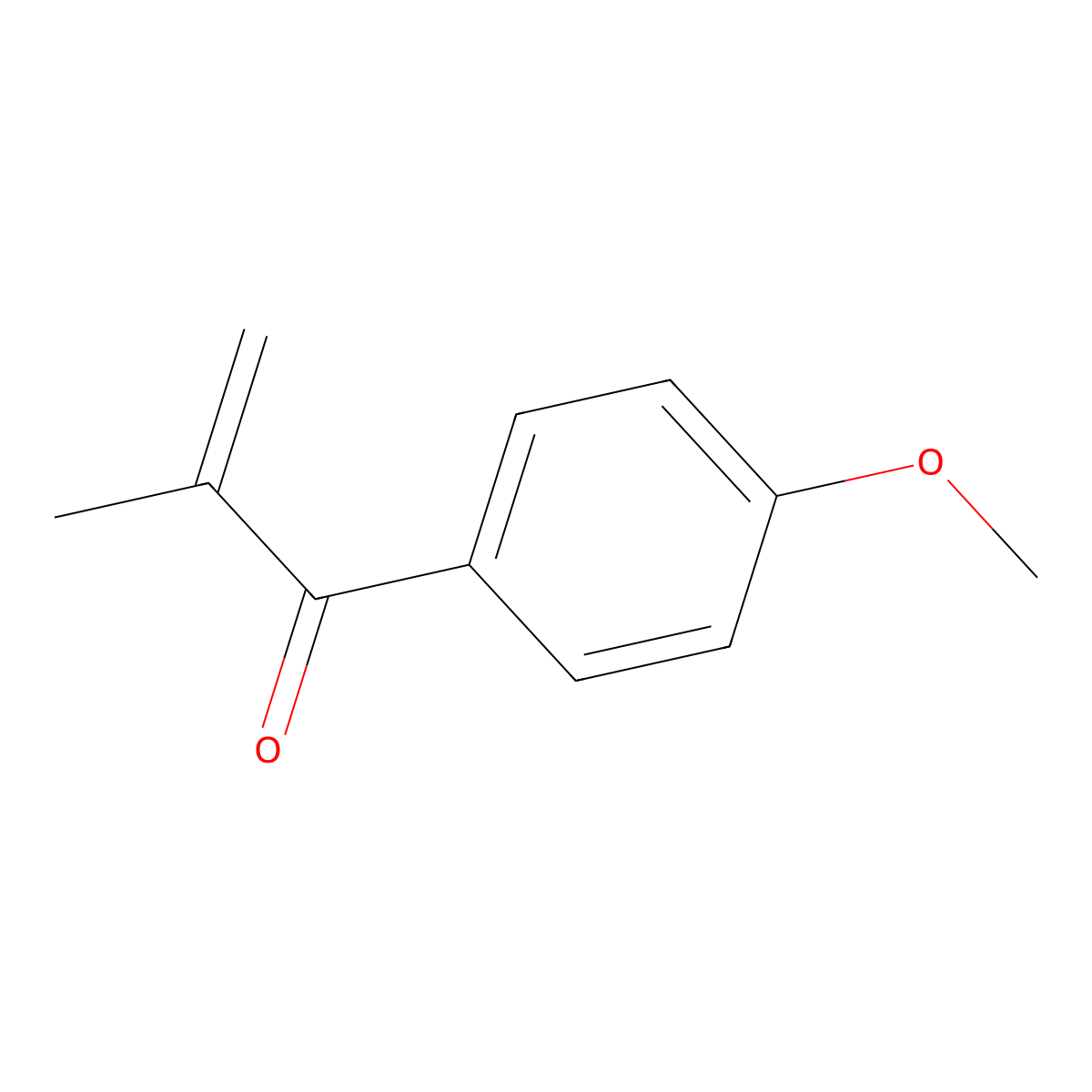 1-(4-Methoxyphenyl)-2-methylprop-2-en-1-one molecular structure, CAS 6230-72-4