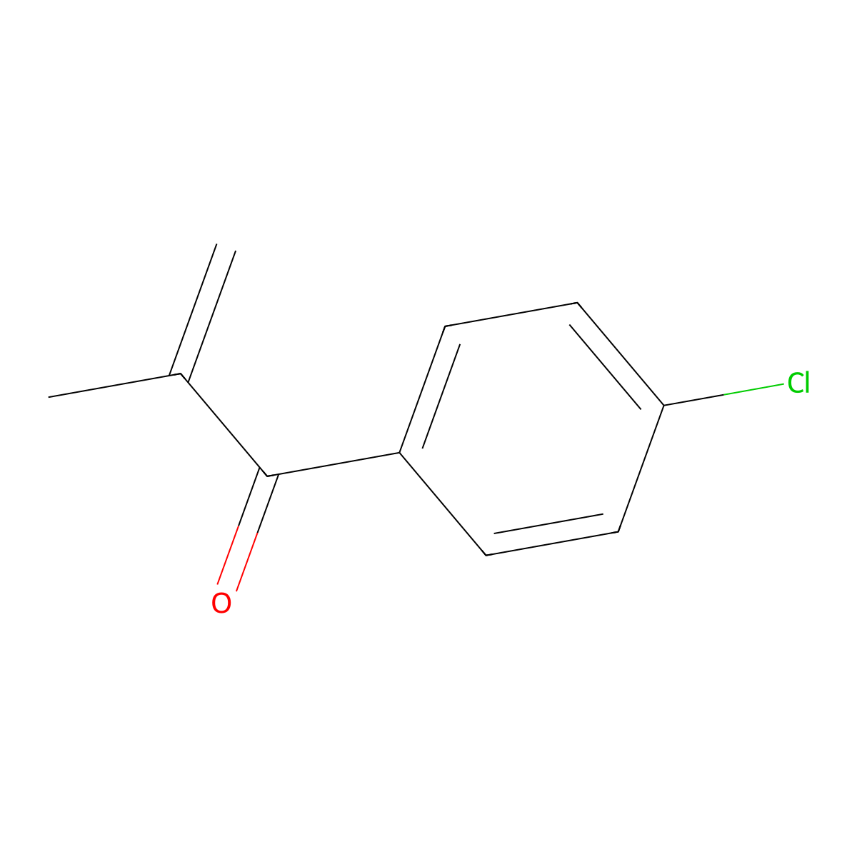 1-(4-Chlorophenyl)-2-methylprop-2-en-1-one molecular structure, CAS 6230-73-5