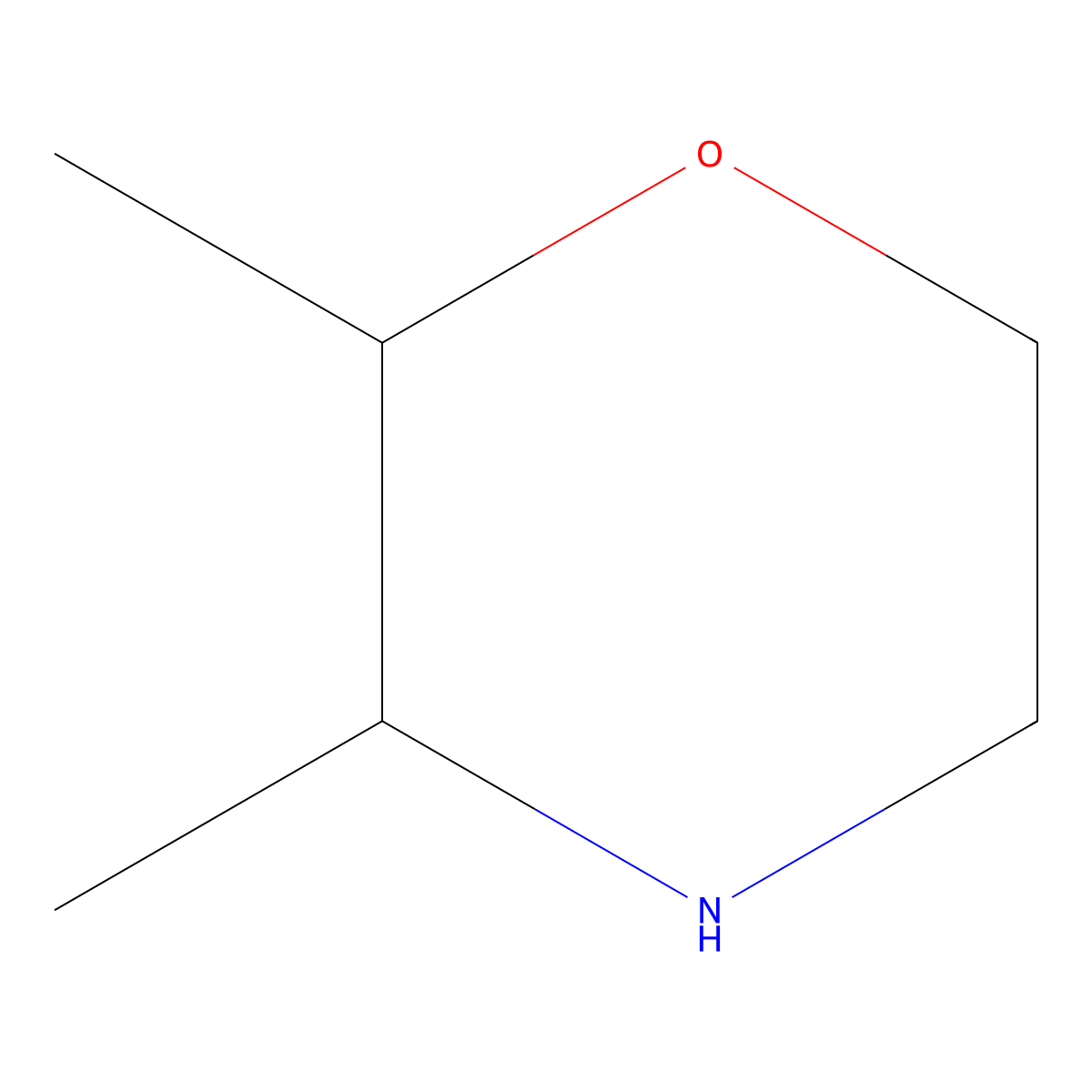 Morpholine, 2,3-dimethyl-, trans- molecular structure, CAS 62302-32-3