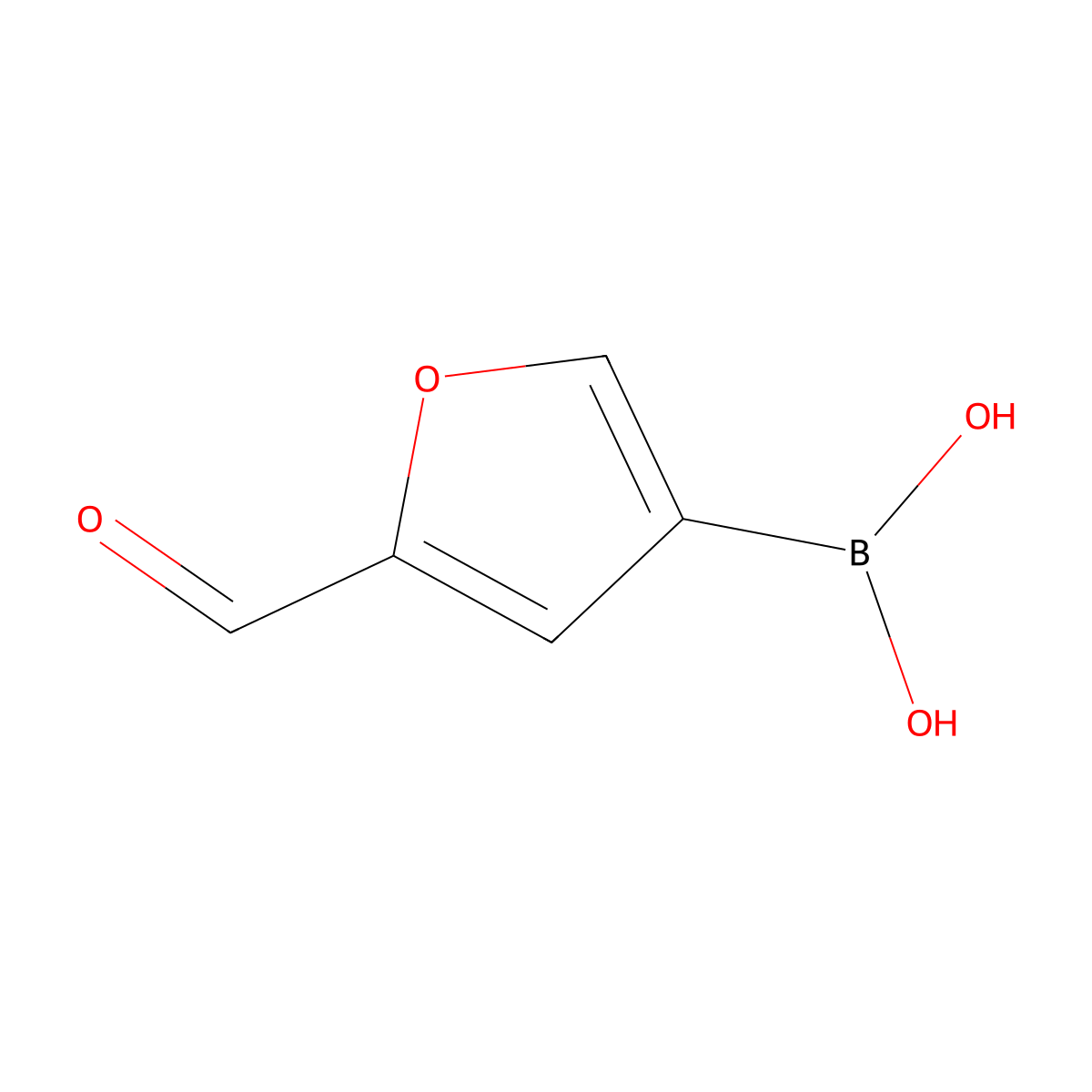 5-Formylfuran-3-boronic acid molecular structure, CAS 62306-80-3