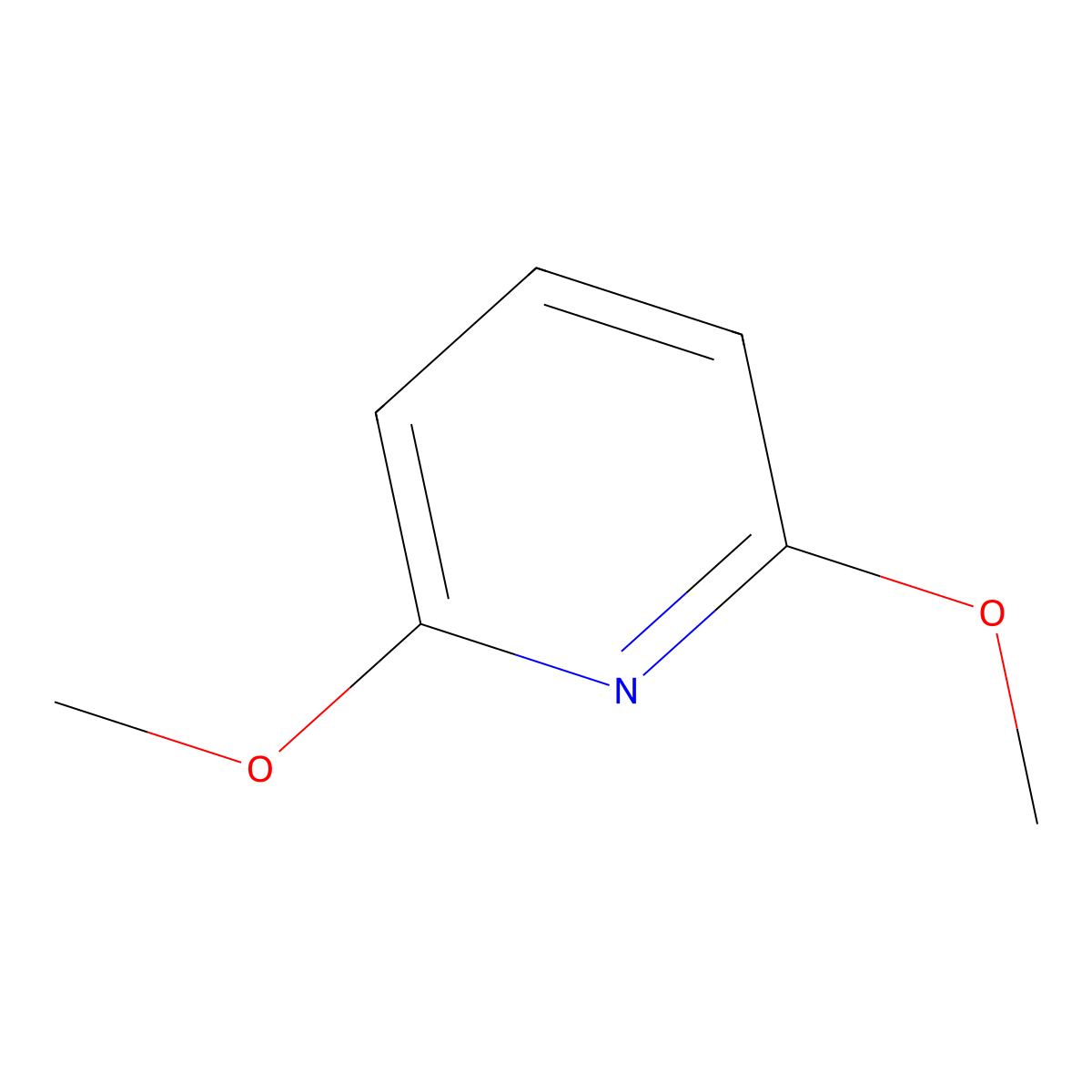 2,6-Dimethoxypyridine molecular structure, CAS 6231-18-1