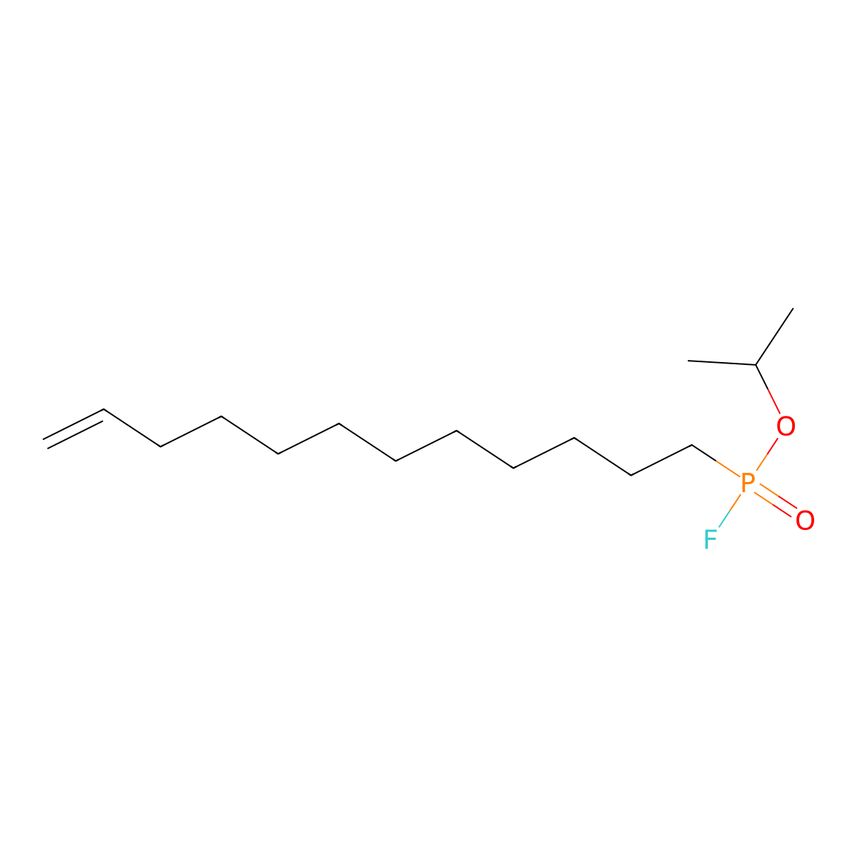 Isopropyl dodec-11-enylfluorophosphonate molecular structure, CAS 623114-64-7