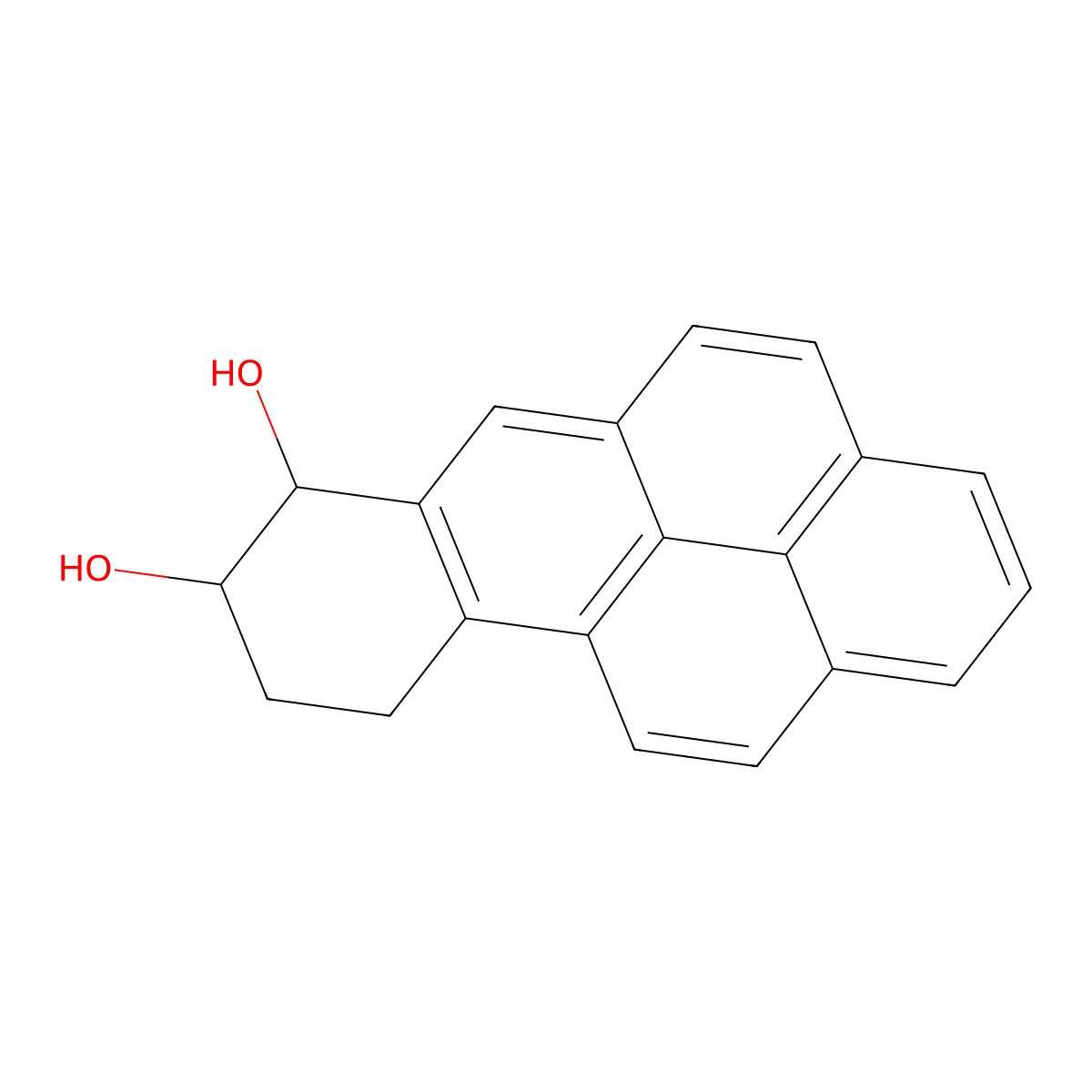 (7r,8r)-7,8,9,10-Tetrahydrobenzo[pqr]tetraphene-7,8-diol molecular structure, CAS 62314-68-5