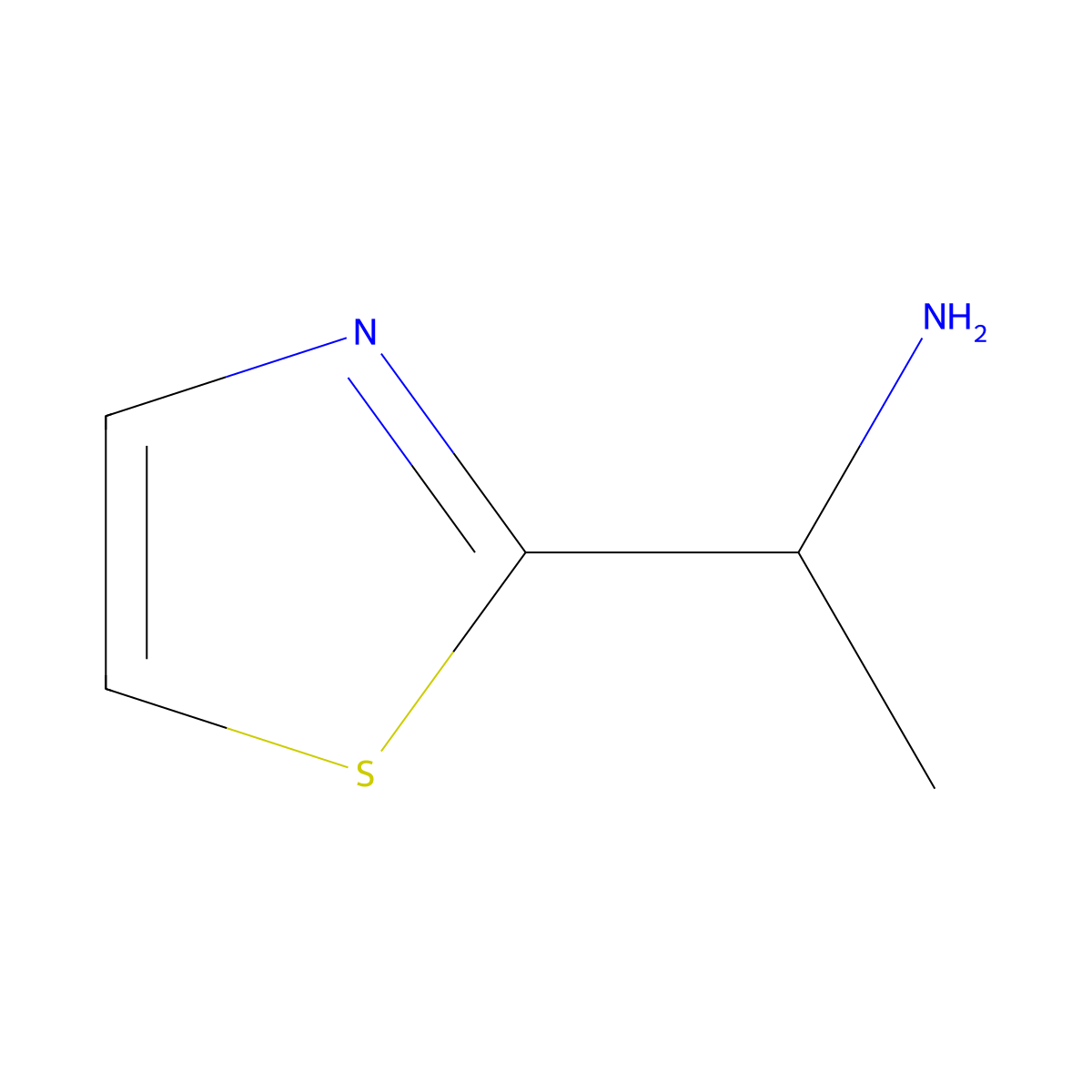 (alphaS)-alpha-Methyl-2-thiazolemethanamine molecular structure, CAS 623143-42-0