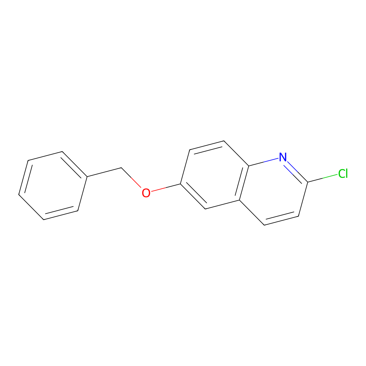 6-(Benzyloxy)-2-chloroquinoline molecular structure, CAS 623144-17-2