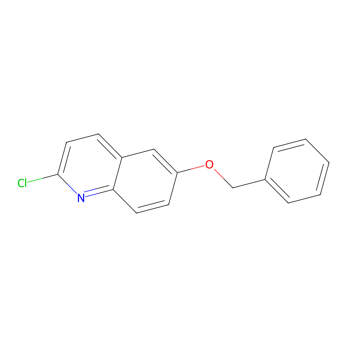 6-(Benzyloxy)-2-chloroquinoline molecular structure, CAS 623144-17-2