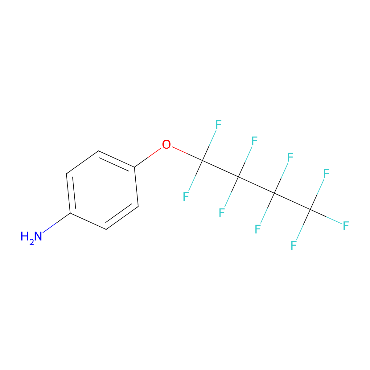 4-(Nonafluorobutoxy)aniline molecular structure, CAS 62315-18-8