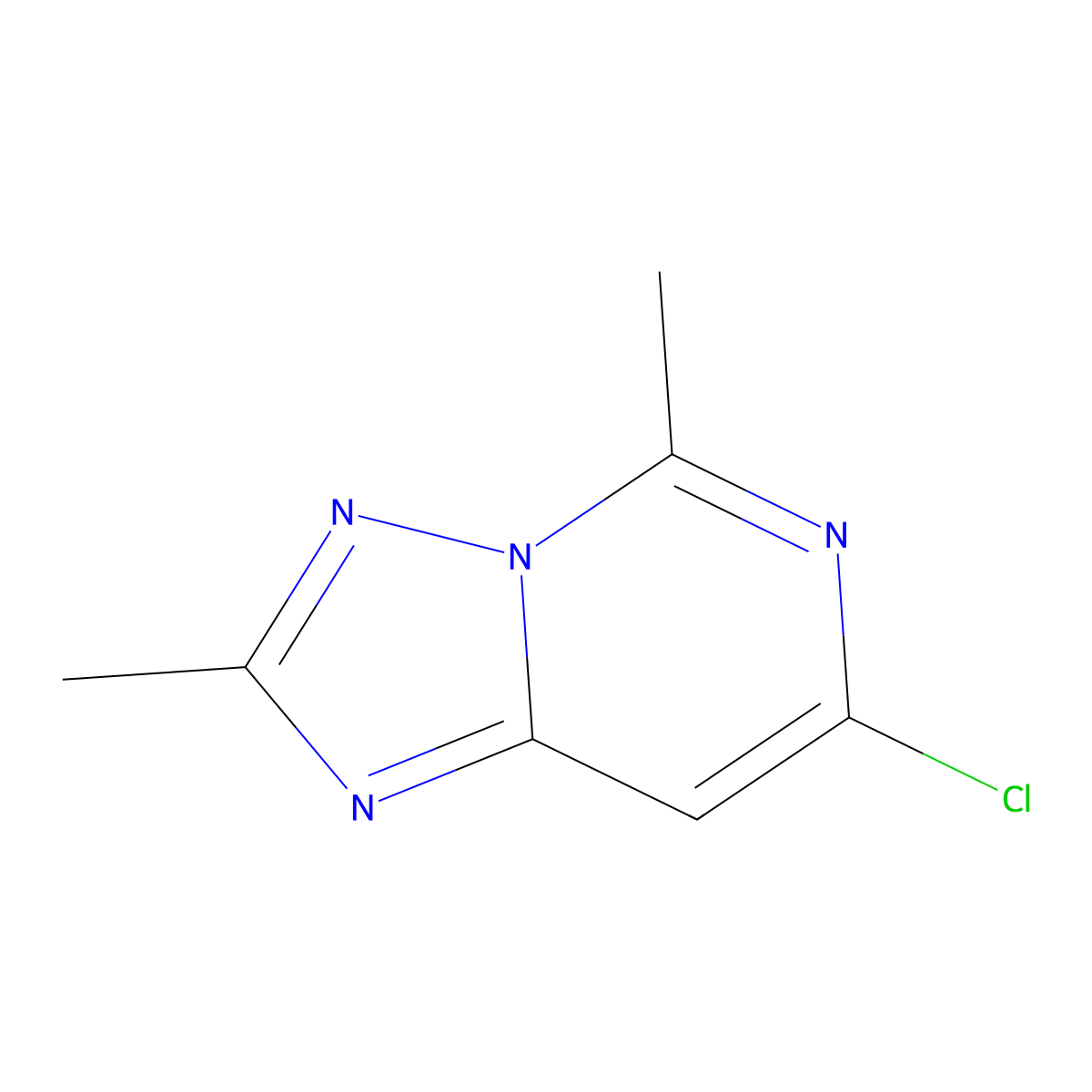 7-Chloro-2,5-dimethyl-[1,2,4]triazolo[1,5-c]pyrimidine molecular structure, CAS 623158-28-1