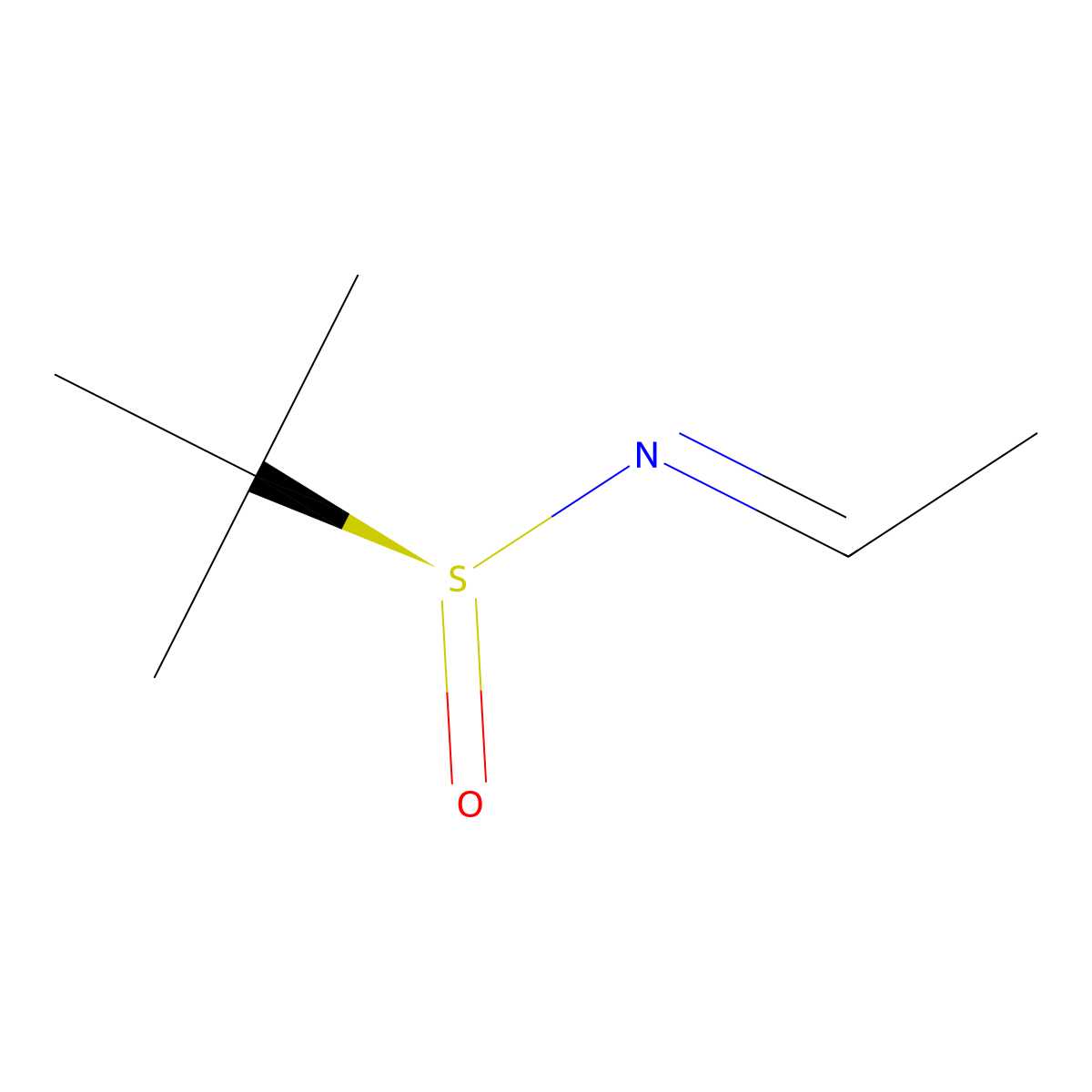 (S,E)-N-ethylidene-2-methylpropane-2-sulfinamide molecular structure, CAS 623168-99-0