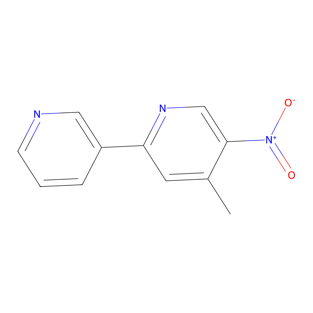4-Methyl-5-nitro-2,3'-bipyridine molecular structure, CAS 623175-24-6