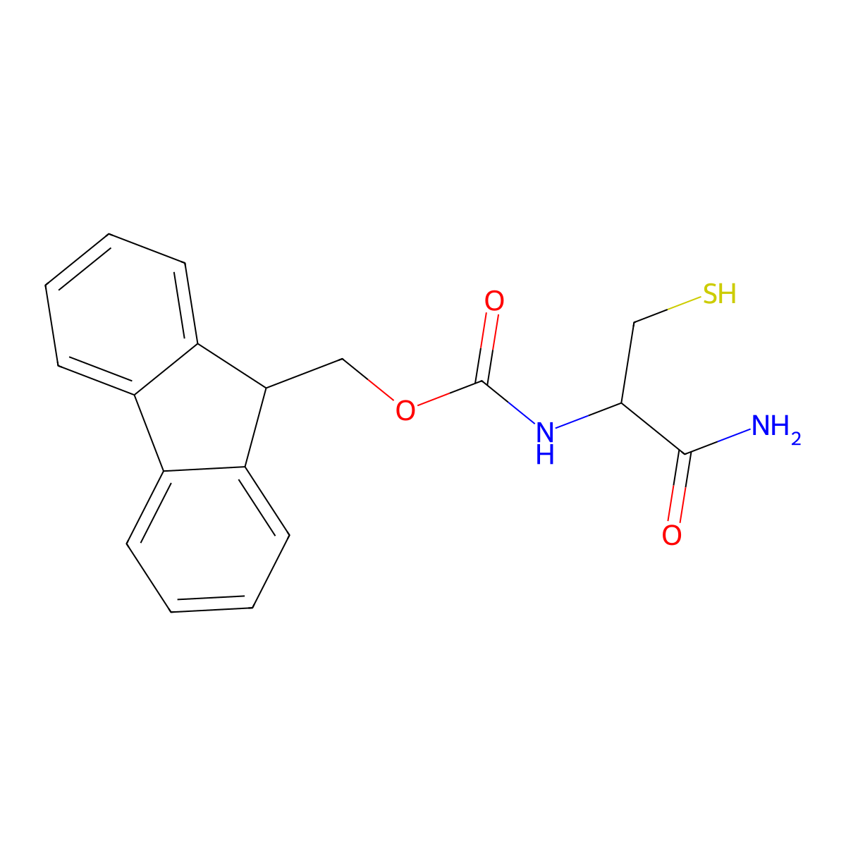 Fmoc-l-cys-nh2 molecular structure, CAS 623177-62-8