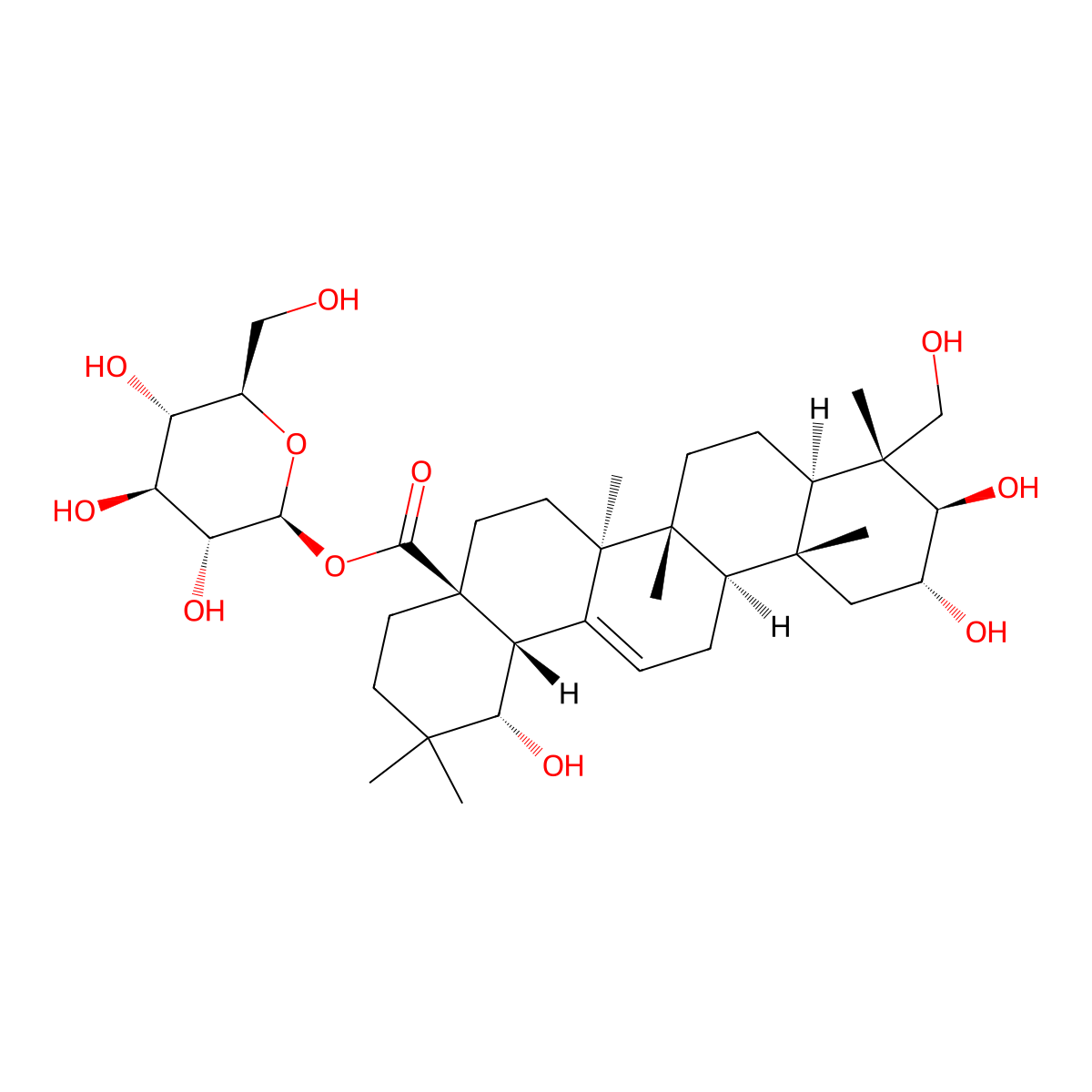 Arjunglucoside I molecular structure, CAS 62319-70-4