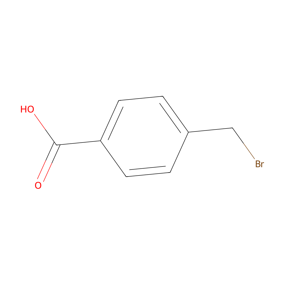 4-(Bromomethyl)benzoic acid molecular structure, CAS 6232-88-8
