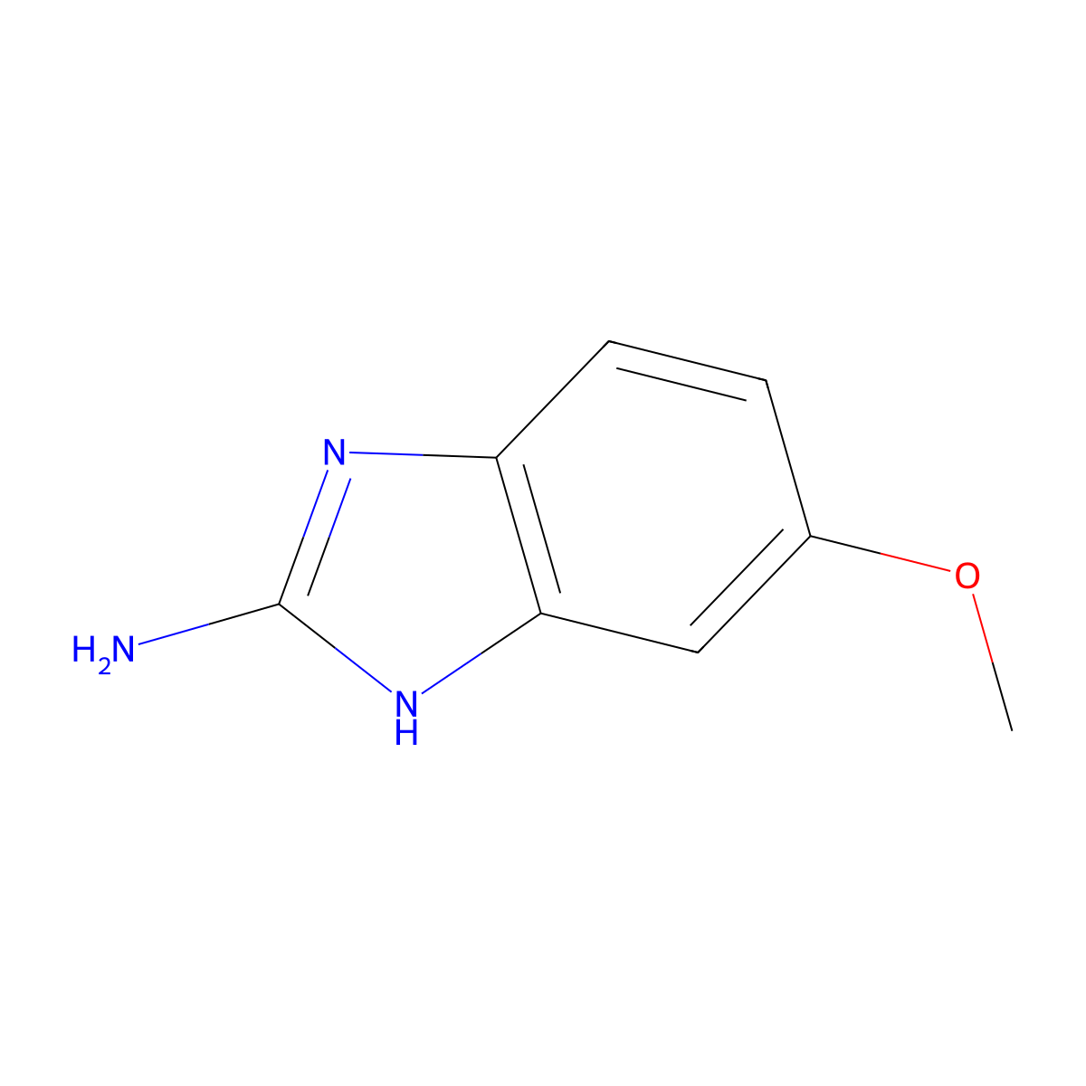 5-Methoxy-2-aminobenzimidazole molecular structure, CAS 6232-91-3