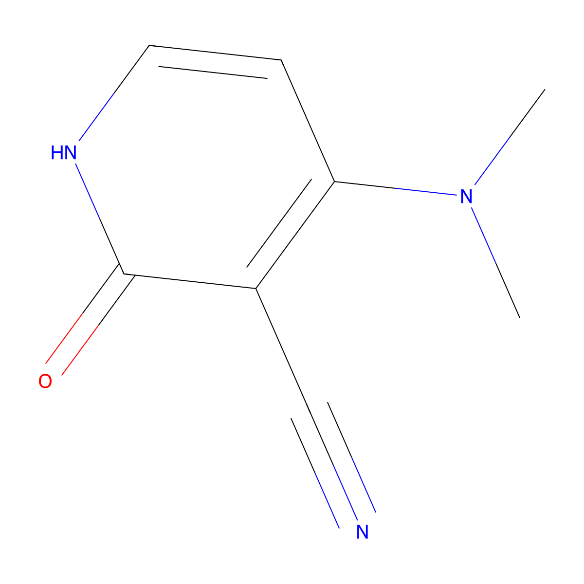 4-(Dimethylamino)-2-oxo-1,2-dihydropyridine-3-carbonitrile molecular structure, CAS 62321-91-9