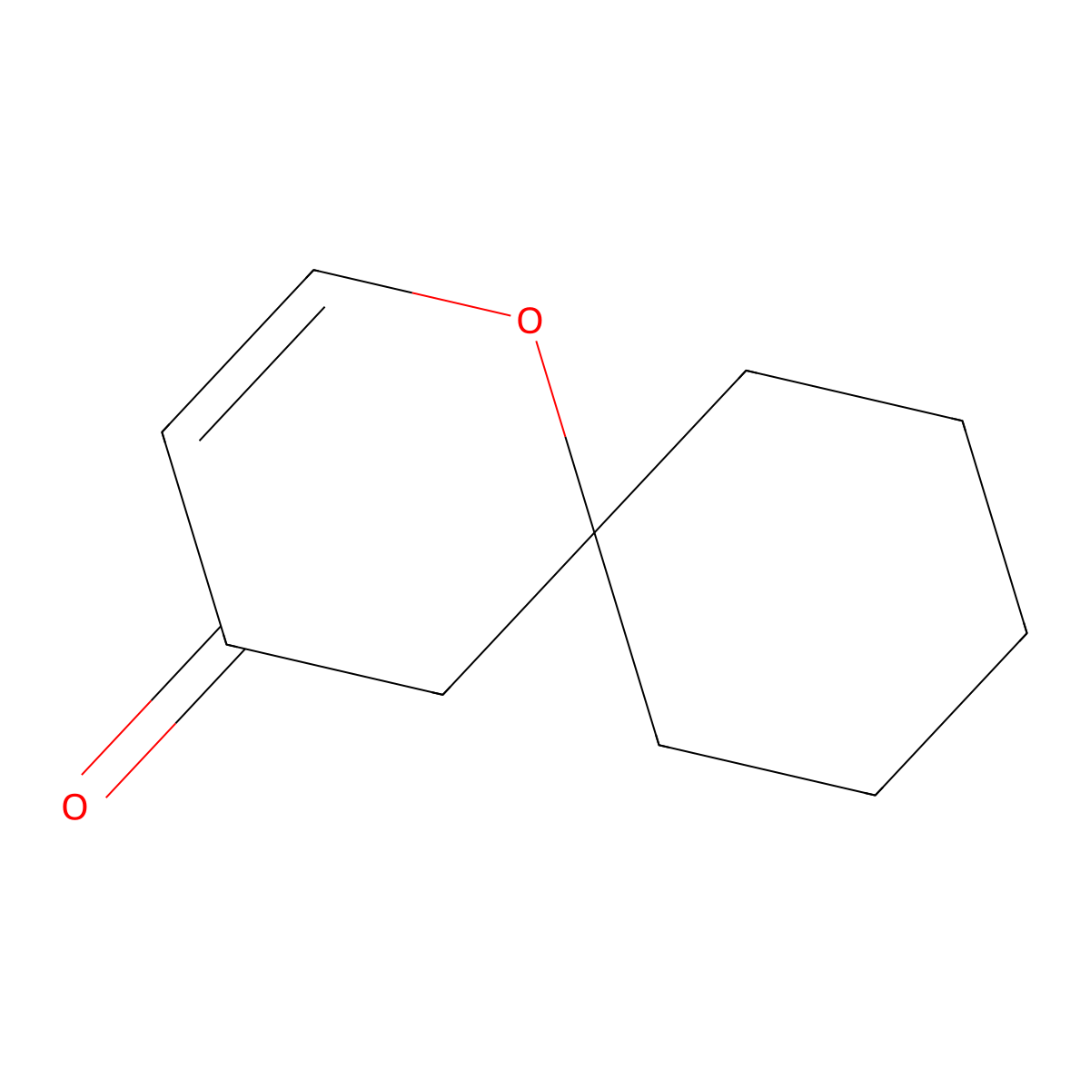1-Oxaspiro[5.5]undec-2-en-4-one molecular structure, CAS 62322-09-2