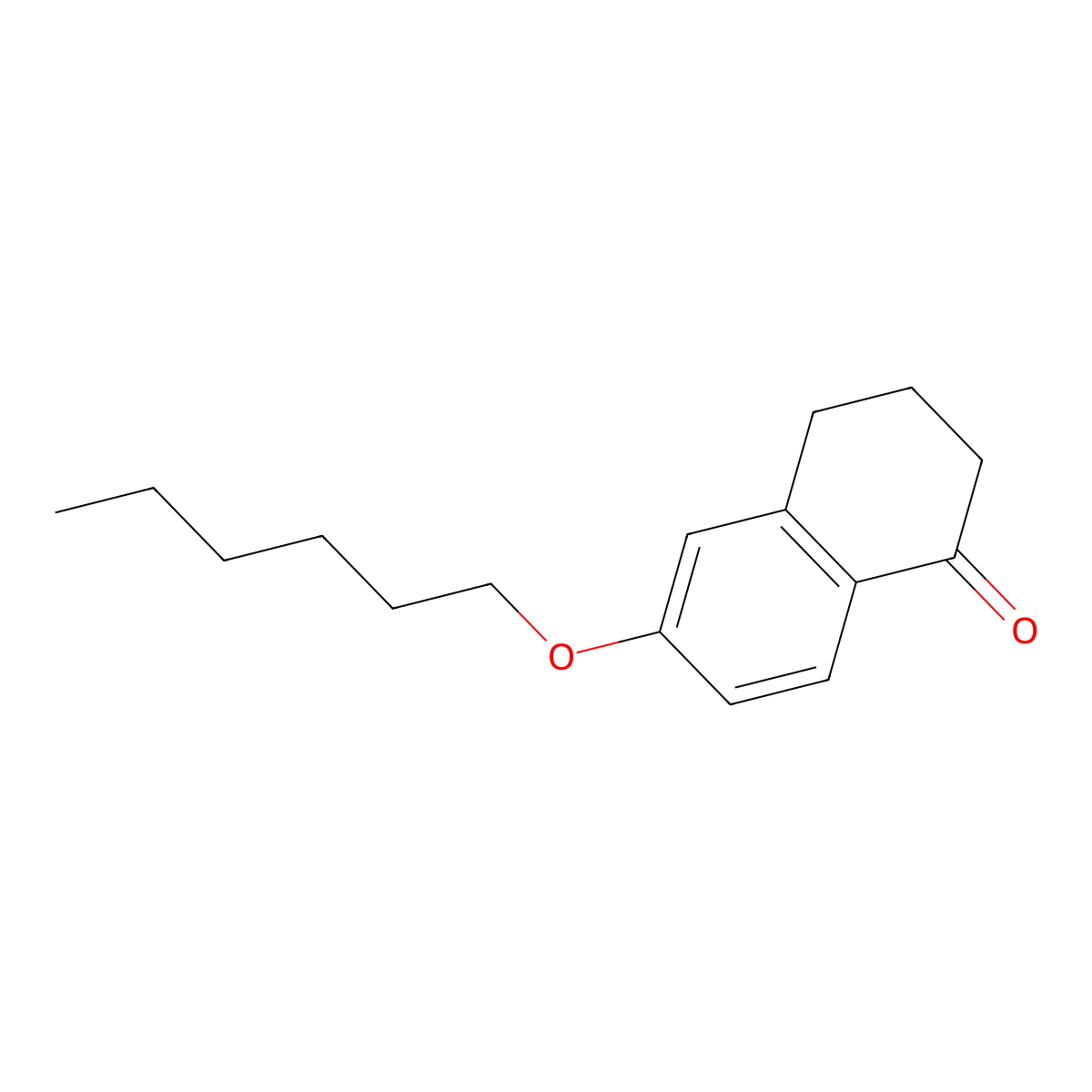 6-(Hexyloxy)-3,4-dihydronaphthalen-1(2H)-one molecular structure, CAS 62324-94-1