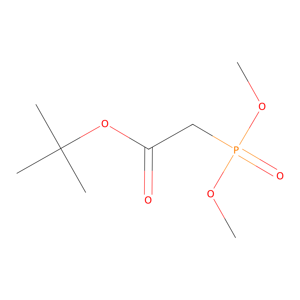 tert-Butyl Dimethylphosphonoacetate molecular structure, CAS 62327-21-3