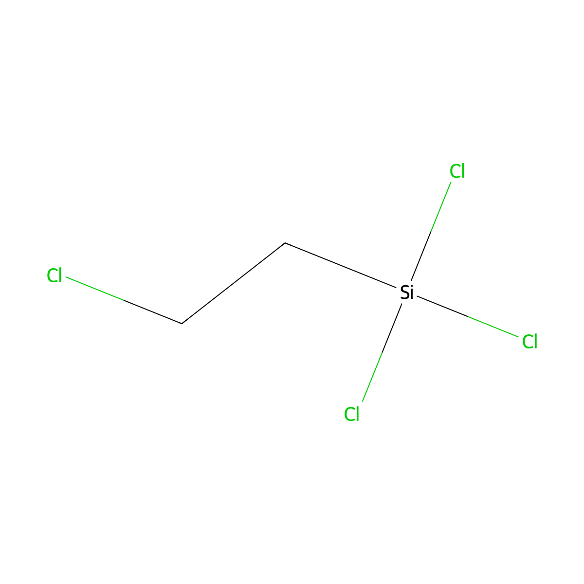 Trichloro(2-chloroethyl)silane molecular structure, CAS 6233-20-1